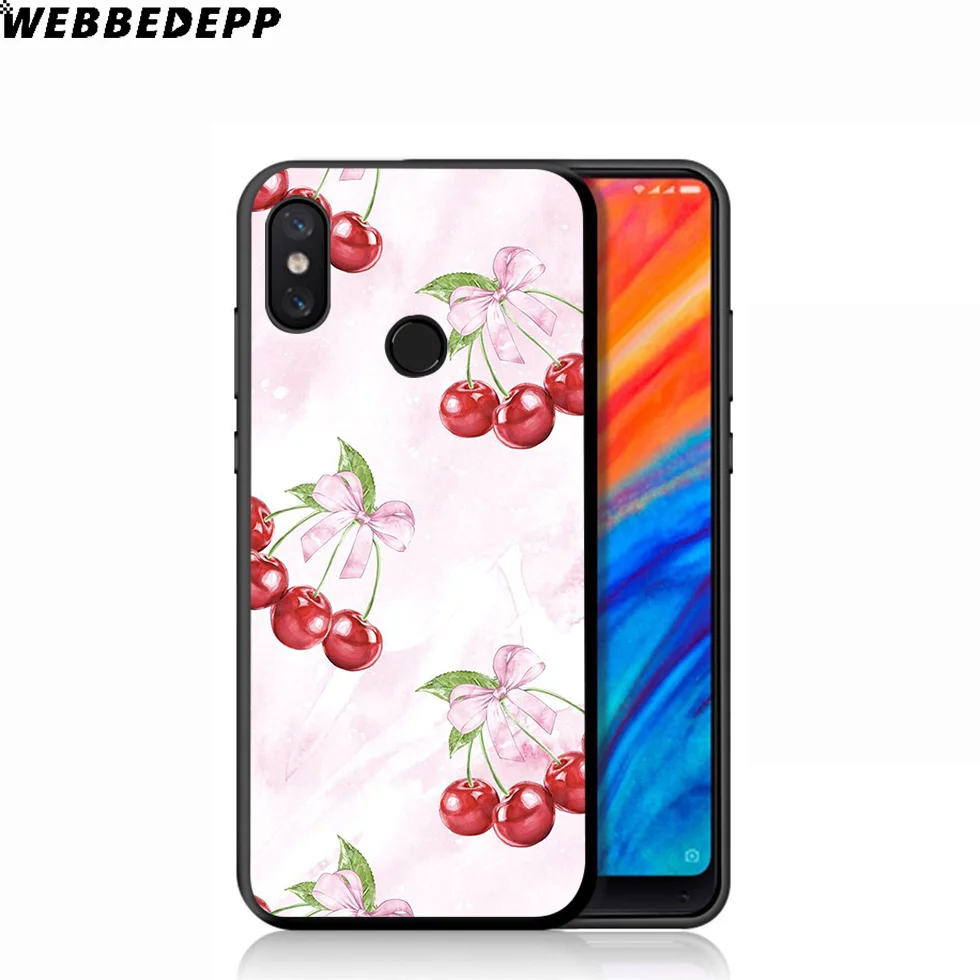 WEBBEDEPP Lovely fruit cherry Soft Case for Xiaomi Mi 9T 9 8 SE 6 A1 A2 A3 Lite MiA1 MiA2 MiA3 F1 MAX 3 Mi8 CC9E CC9 |