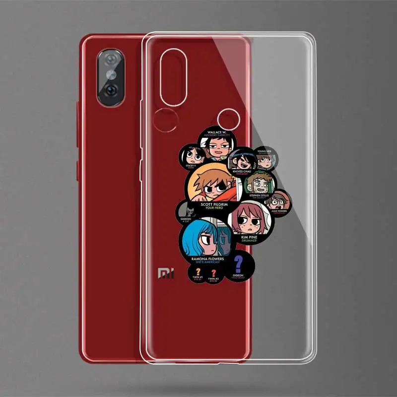 DREAMFOX N197 Scott Pilgrim Soft TPU Silicone Cover For Xiaomi Mi Mix 3 A1 A2 5C 5X 6 6X 8 9 Lite SE Play Pocophone F1 Case |