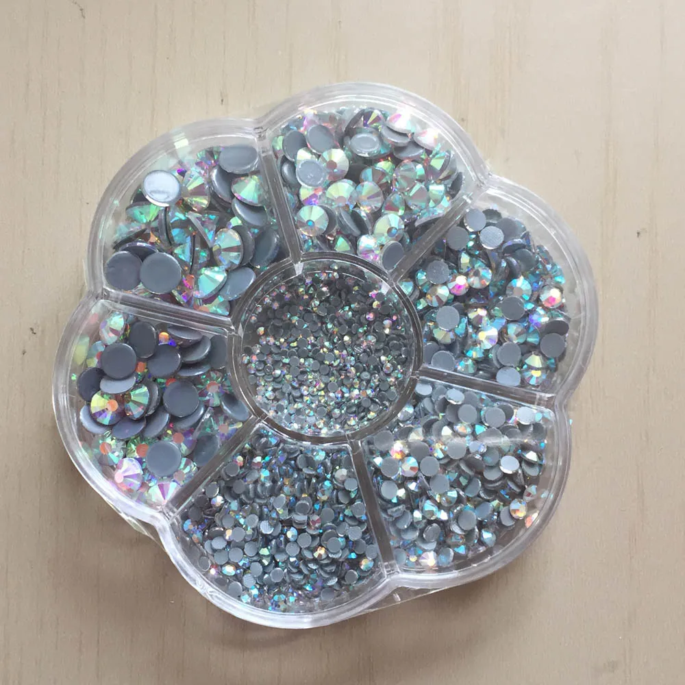

Mixed SS6-SS40 DMC HotFix Rhinestones samples Crystals Shiny Iron-on Garment Heat Transfer Rhinestone Stones