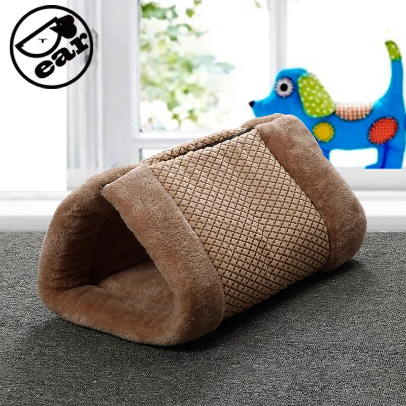 Горячая распродажа! Кровать-туннель Kitty Cat Shack 2 в 1 коврик для кошки теплый и уютный