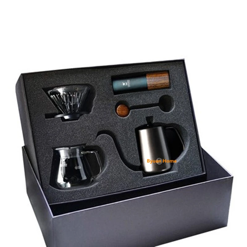 MYY47set шлифовальный станок в подарочной коробке, аэролитовый портативный шлифовальный сердечник, высококачественный дизайн ручки, супер ручная кофейная мельница, подшипник Dulex