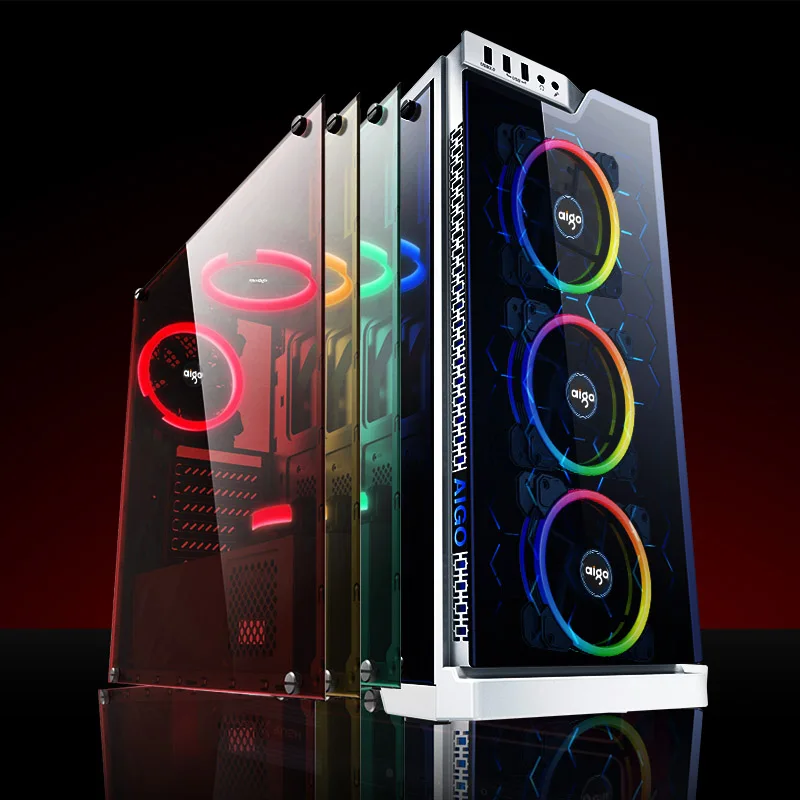 Вентилятор охлаждения Aigo DR12 120 мм с пультом тихий кулер для игрового компьютера