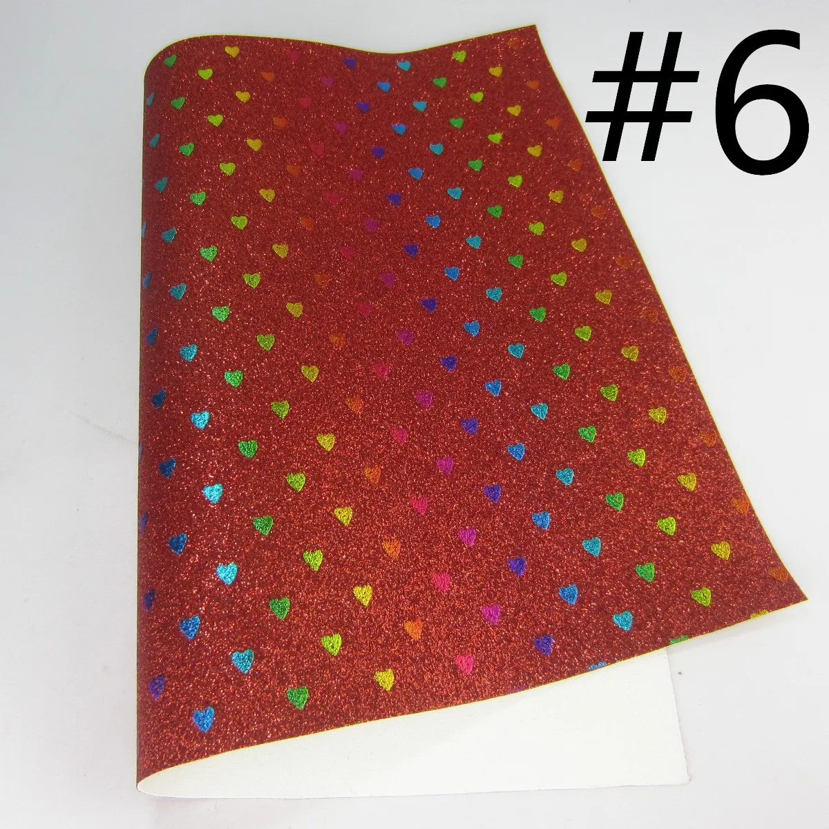 Chunky Glitter Fabric Leather For Shoes DIY Bows A4 Sheet 8"x11.8" 1piece DG005