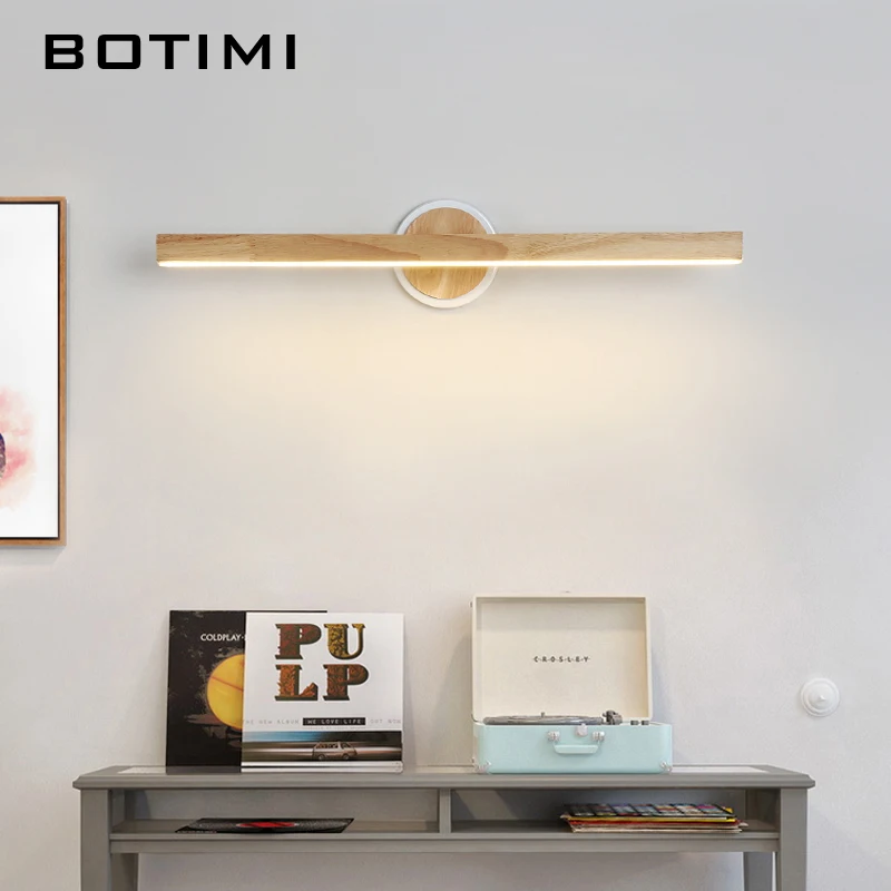 Светодиодный настенный светильник BOTIMI для спальни современный зеркальный
