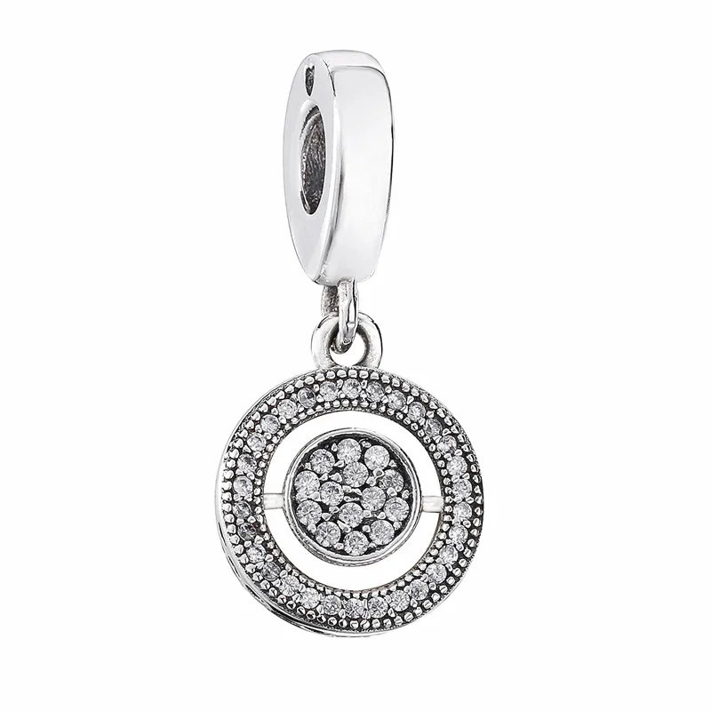 Dangle Charm Lovecabin Подвески Модные клипсы в форме сердца кулон крест о Шарм 925 пробы серебряные ювелирные изделия изготовление осенний браслет из бисера - Цвет: Dangle Charm