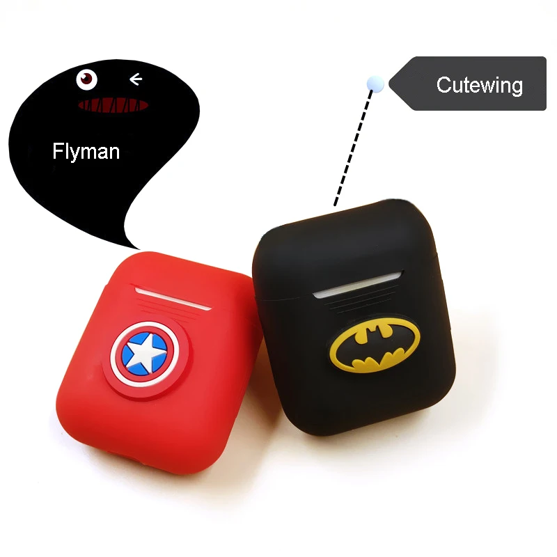 RBAYSALE Cute Bluetooth Wireless Earphone Case For AirPods Cover Silicone with Strap Headphone Protective | Электроника