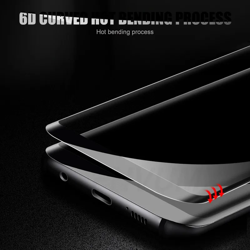 10D изогнутое закаленное стекло для samsung Galaxy S9 S8 S7 Edge Note 8 9 S10e S10 Plus Защитная пленка для экрана