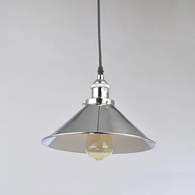 

Edison Bulb Rustic Retro Loft Style Industrial Lamp Vintage Pendant Light Polished Nickel,Lustre Para Sala