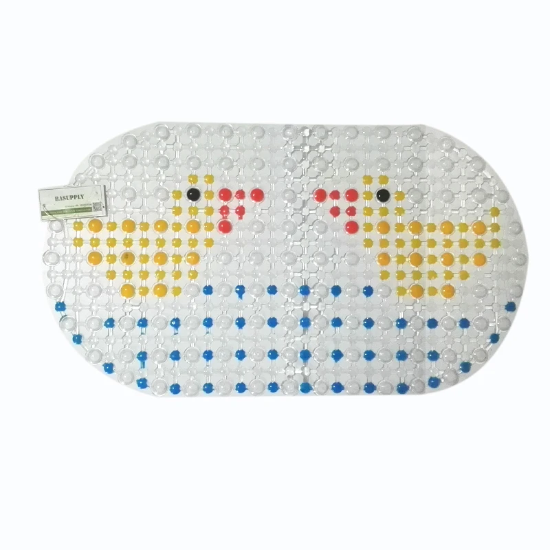 Basupply 1 шт. ПВХ мультяшный коврик для ванной Прозрачный декор комнаты душевой в