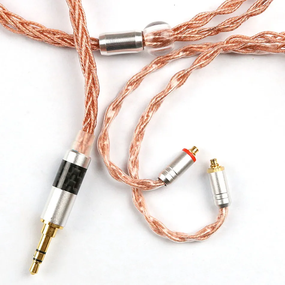 3,5 мм Наушники Hi-Fi аудио кабель 8 одноядерный с украшением в виде кристаллов Медь Модернизированный проволока для MMCX se215 se315 se425 se535 se846 гарнитура Кабель