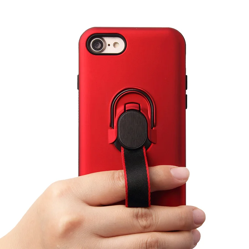 Чехол для apple iphone 6 S 7 8 Plus силиконовый мягкий ТПУ ПК кольцевой ленточный