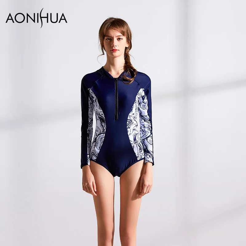 Женский слитный купальник AONIHUA с высокой талией бикини женский сексуальное