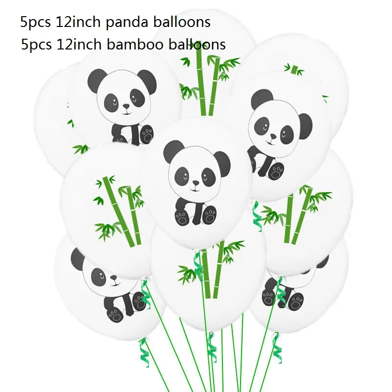 Мультяшные воздушные шары из фольги с пандой, воздушные гелиевые воздушные шары для вечеринки в честь Дня Рождения, аксессуары для детского душа, детские игрушки