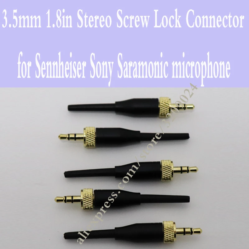5 шт. 3 мм стерео винтовой замок разъем для Sennheiser EW100 EW300 EW500 G1 G2 G3 Sony Saramonic микрофон