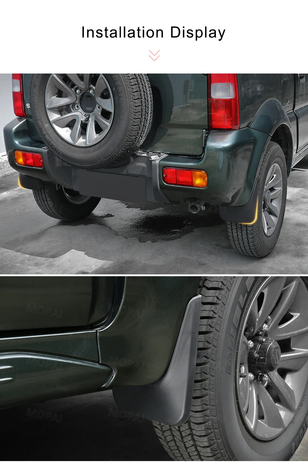 MOPAI Брызговики для Suzuki Jimny 2007- Брызговики из АБС-пластика для внешней защиты автомобиля, декоративные Брызговики, крылья, автомобильные аксессуары