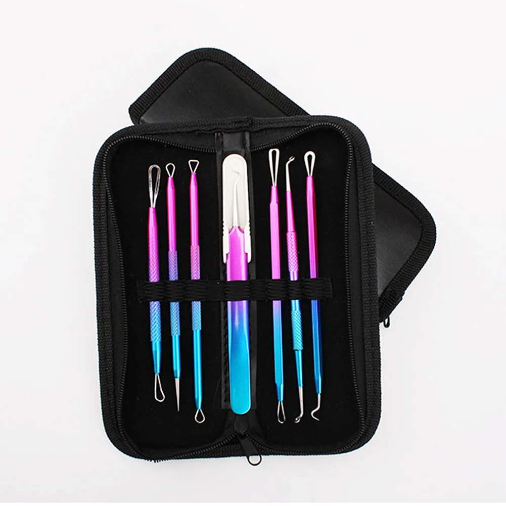 

7pc/bag Stainless steel double head pick acne acne tool acne needle acne needle beauty tools cosmetic tool
