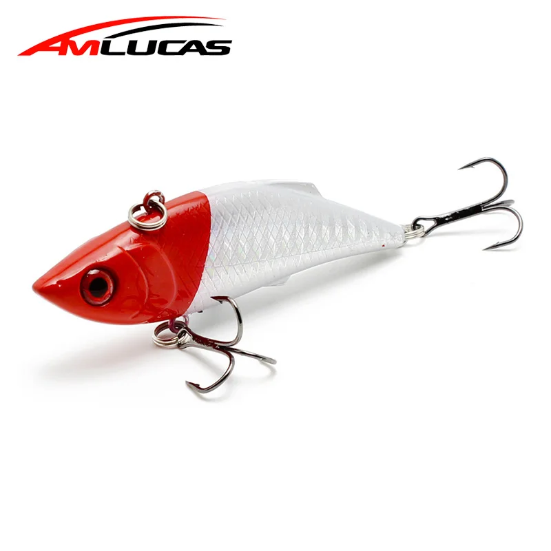 Amlucas твердая приманка Vib для рыбалки 7 5 см 10 г Pesca крючки рыбы искусственный воблер