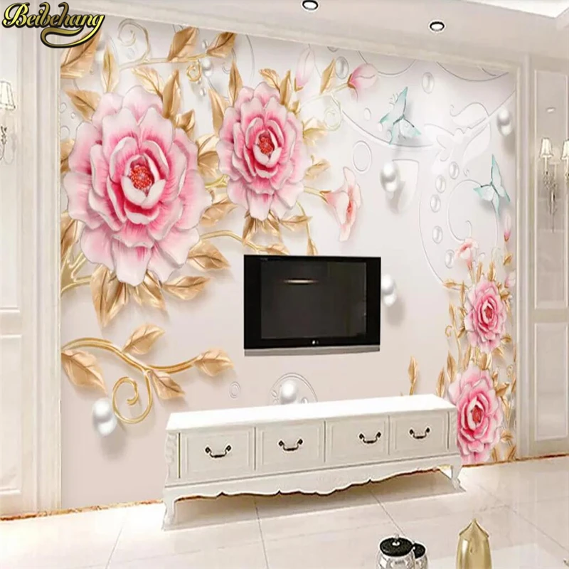 Бесшовный 3d фон для телевизора обои гостиной прихожей персонализированные