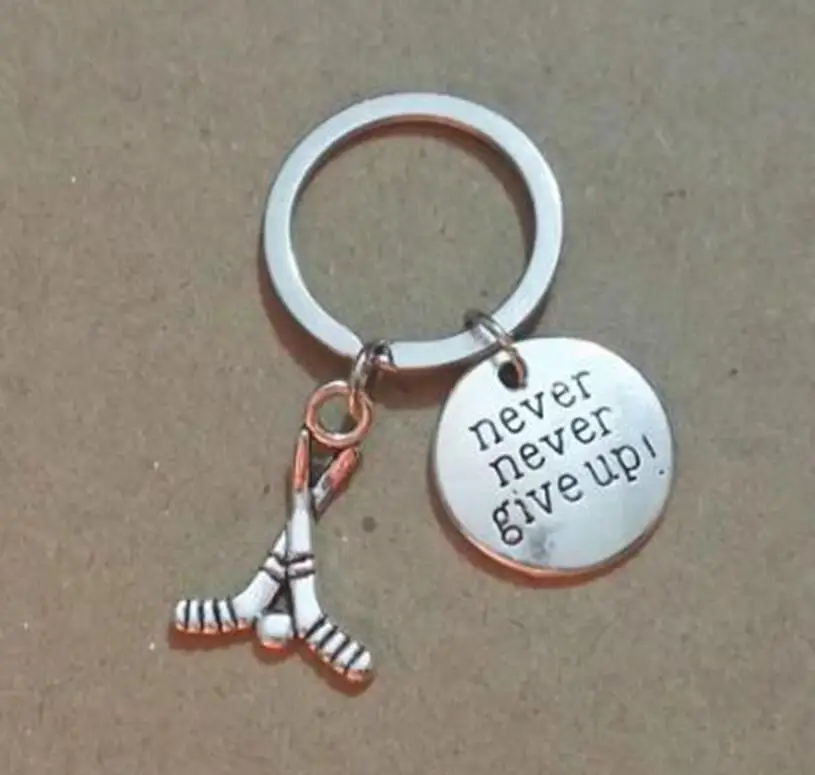 Никогда не откажитесь от хоккейного клуба брелок для ключей автомобильная сумка