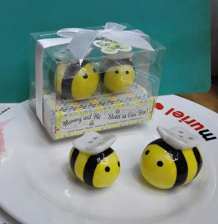 Керамическая банка для специй соль и перец мамы меня сувенир крещения|bee salt and