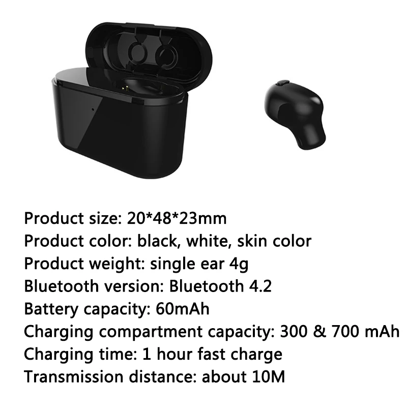 Мини наушники для Samsung Galaxy S9 + Plus S8 S7 Edge S6 S5 Bluetooth чехлы беспроводная гарнитура с