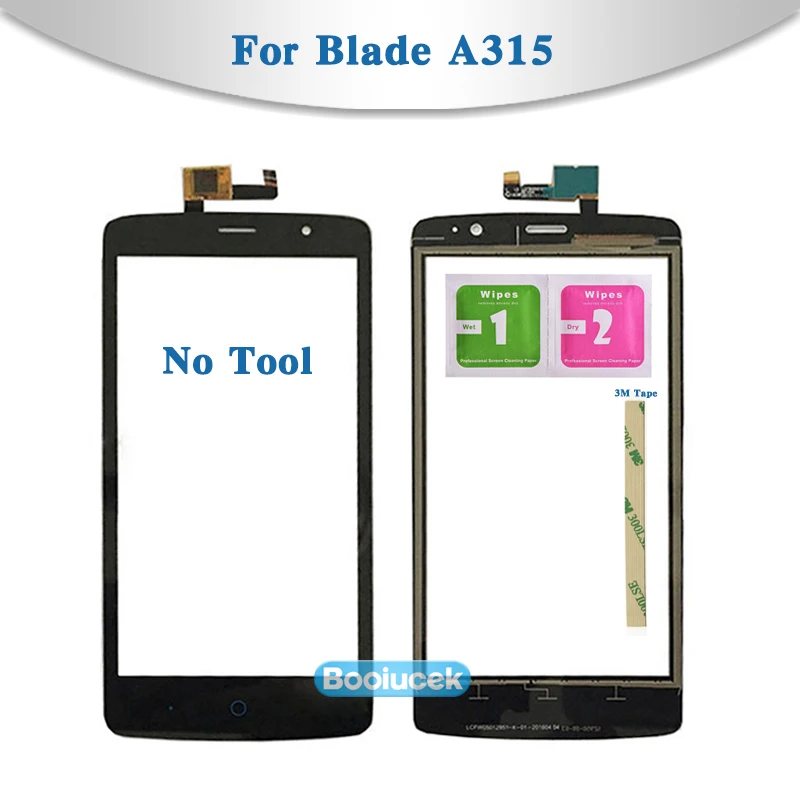 Replacement High Quality 5.0&quot For ZTE Blade A315 Touch Screen Digitizer Sensor Outer Glass Lens Panel Black White | Мобильные