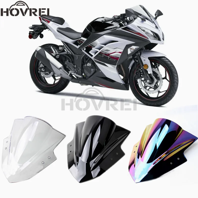 Для Kawasaki Ninja 250 300 EX300 EX 300 2013 Double Bubble лобовое стекло ветровое стекло мотоцикла ветровые дефлекторы