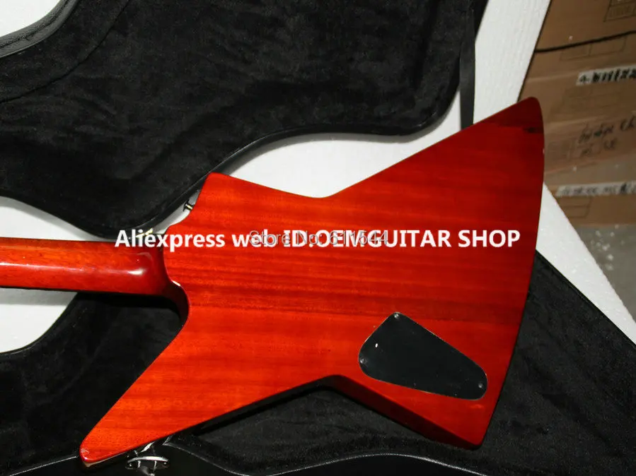 Бесплатная Hardcase Sunburst на заказ электрогитара Новое поступление оптовая продажа