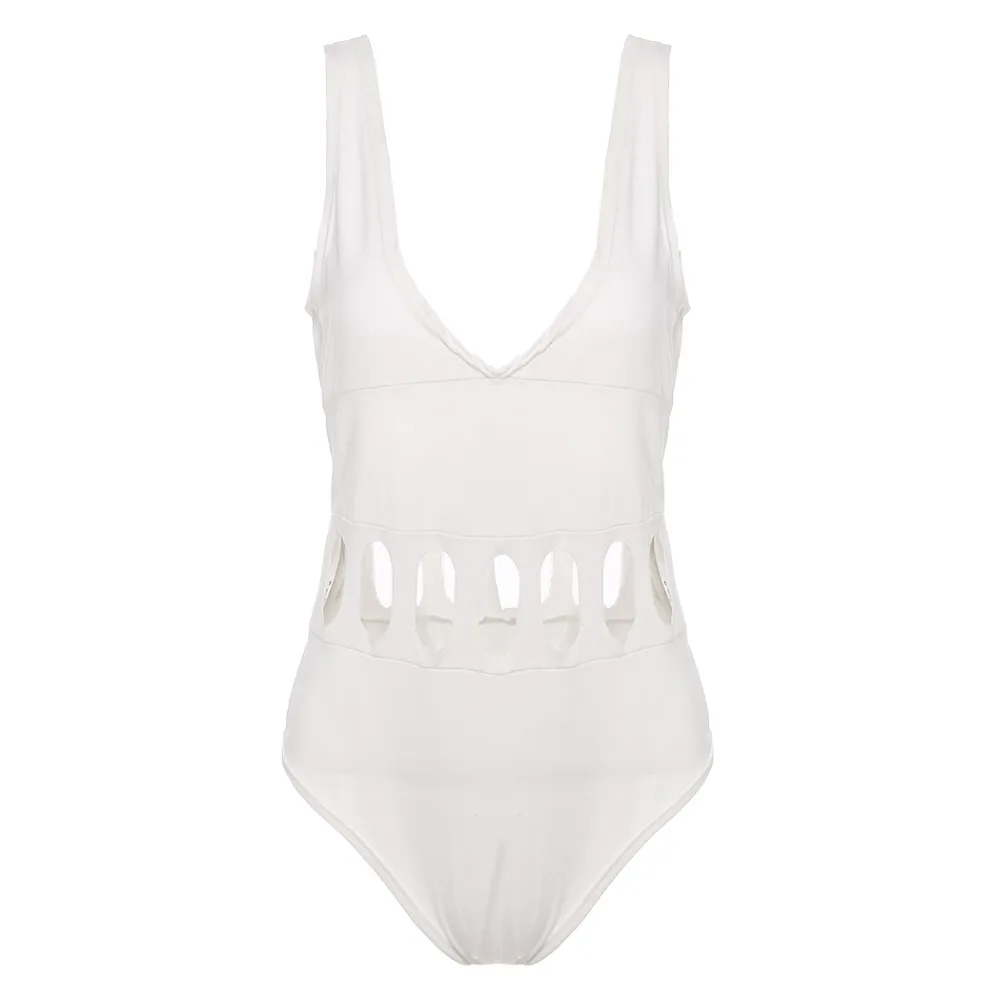 Пикантные открытые летние боди Для женщин Одна деталь бинт Бикини Дамы Push Up