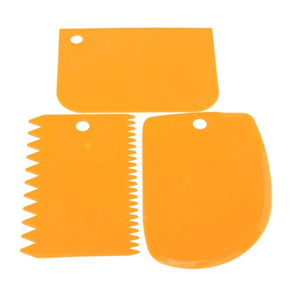 Горячая Распродажа 3 шт./компл. нож для теста пластиковый шпатель торта пищевого