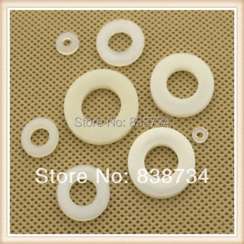 1000 шт 2 мм * 5 1 М2 Белая нейлоновая плоская шайба|flat washer|nylon flat washerwasher |