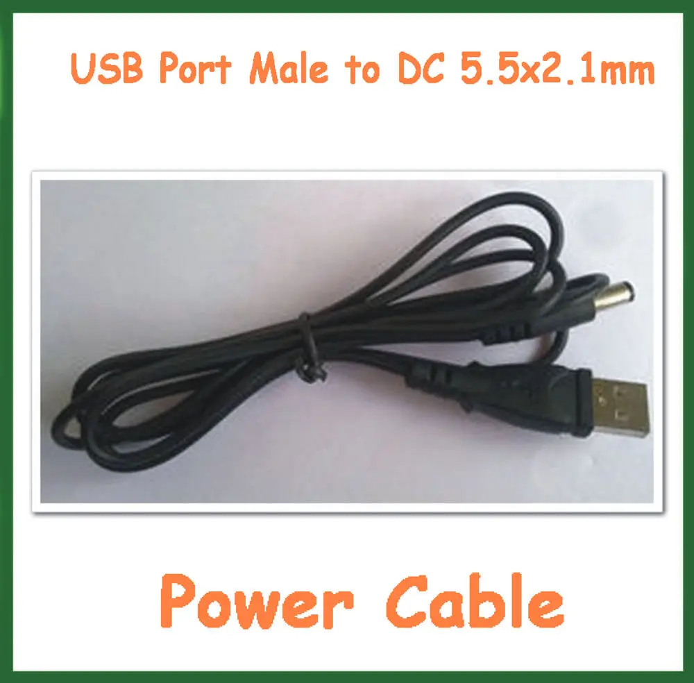 

5 шт., универсальный штекер USB A на DC 5,5x2,1 мм/5,5*2,1 мм