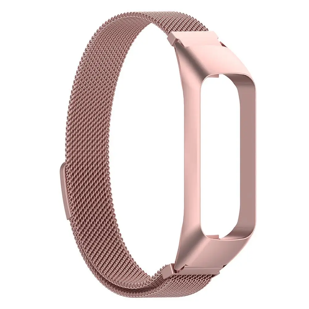 Rose Pink Магнитный Миланский ремешок для часов из нержавеющей стали, сменный ремешок для samsung Galaxy Fit-e R375, умный Браслет - Цвет: Rose Pink