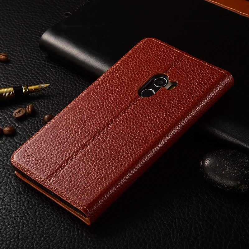 Чехол для Xiaomi mi Mix KEZiHOME из натуральной кожи с откидной крышкой и подставкой