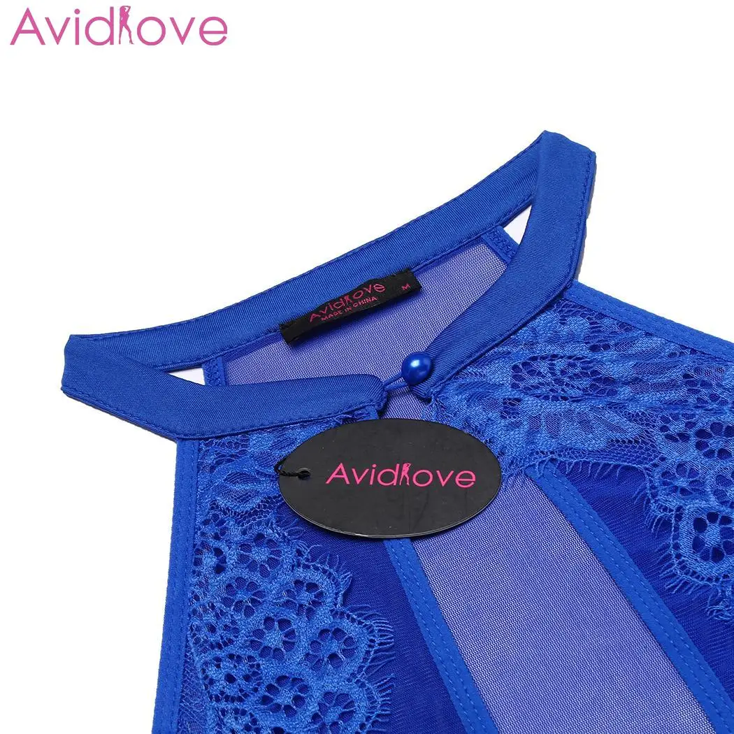 Женское Кружевное боди Avidlove облегающее в стиле пэчворк без рукавов Эротическая