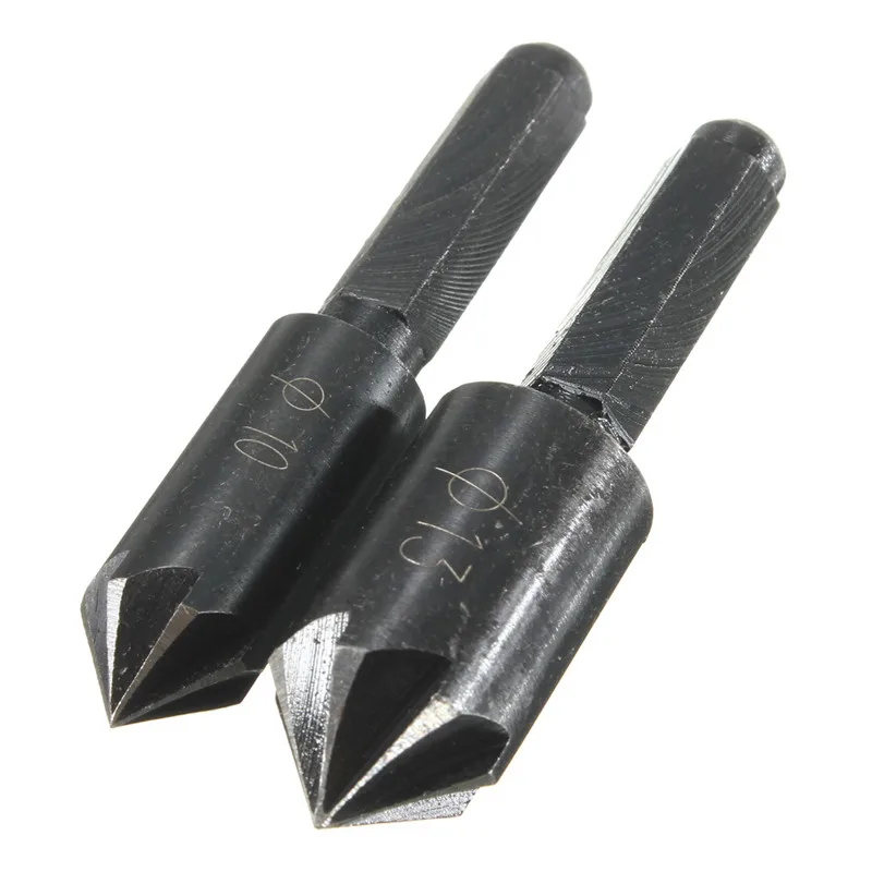 Набор сверл для зенковки комплект из 7 концевых фрез с шестигранным хвостовиком