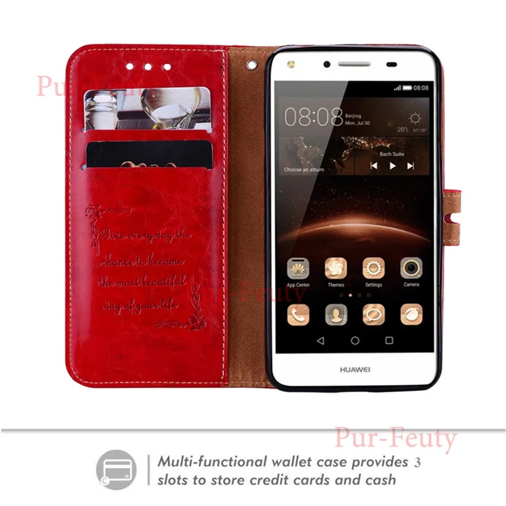 Флип-чехлы-бумажники для huawei y5ii y5 Y 5 ii 2 cun-u29 CUN-L21 cun u 29 L21 L01 L02 L03 L22 текстурированный кожаный чехол для телефона