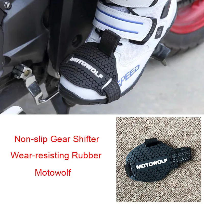 Износостойкая резиновая носочная накладка MOTOWOLF мотоциклетная Накладка для