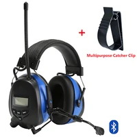 bluetooth hearing protection earmuffs with microphone electronic noise reduction tactical ear protector amfm radio ear muffs