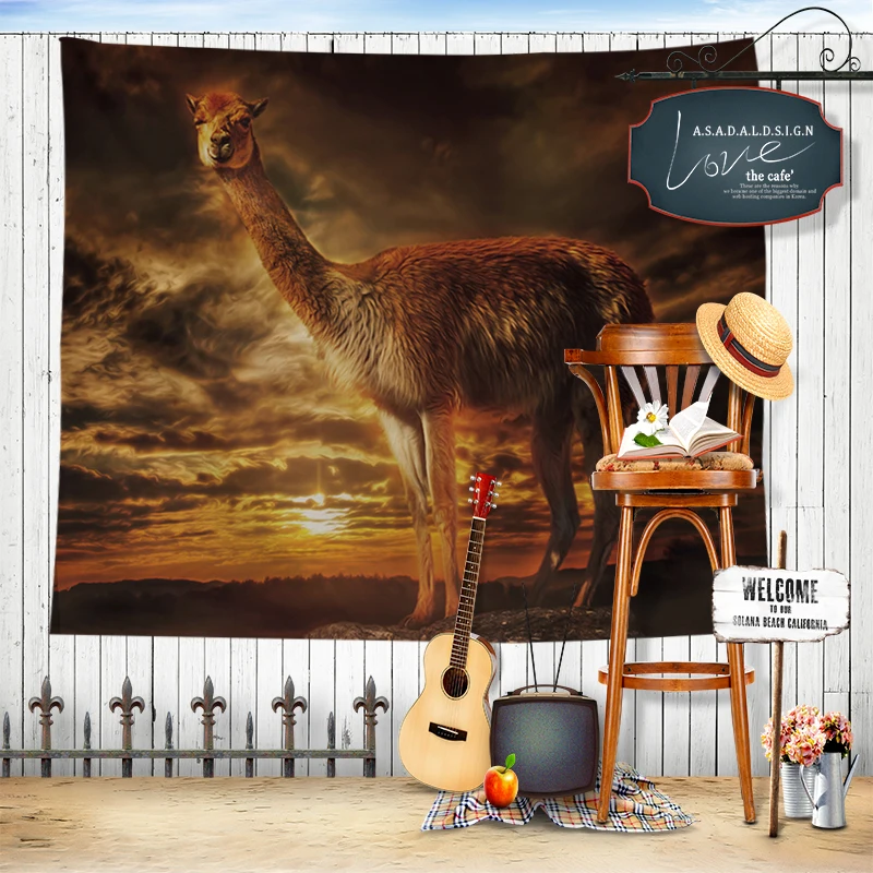 Лошадь Мандала стены гобелен домашний декоративный гостиная пляж клеенка