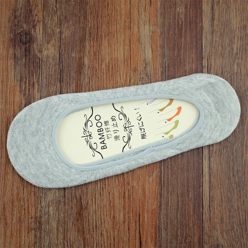 5 Pairs Fashion Spring Summer Invisible Boat Socks Women Funny Slippers Thin Shallow Colors Sexy Mouth Bamboo Fiber No Show Sock | Женская