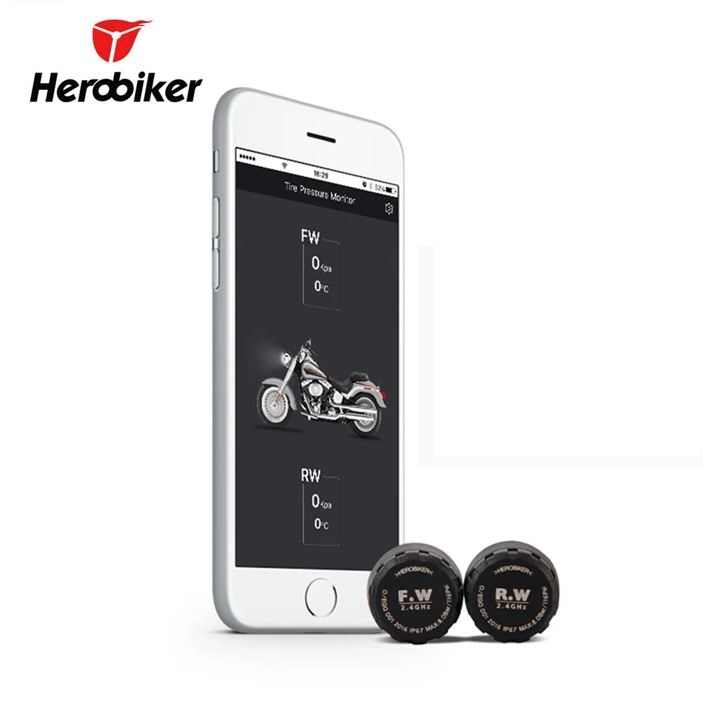 HEROBIKER мотоцикл Bluetooth система контроля давления в шинах TPMS мобильный телефон