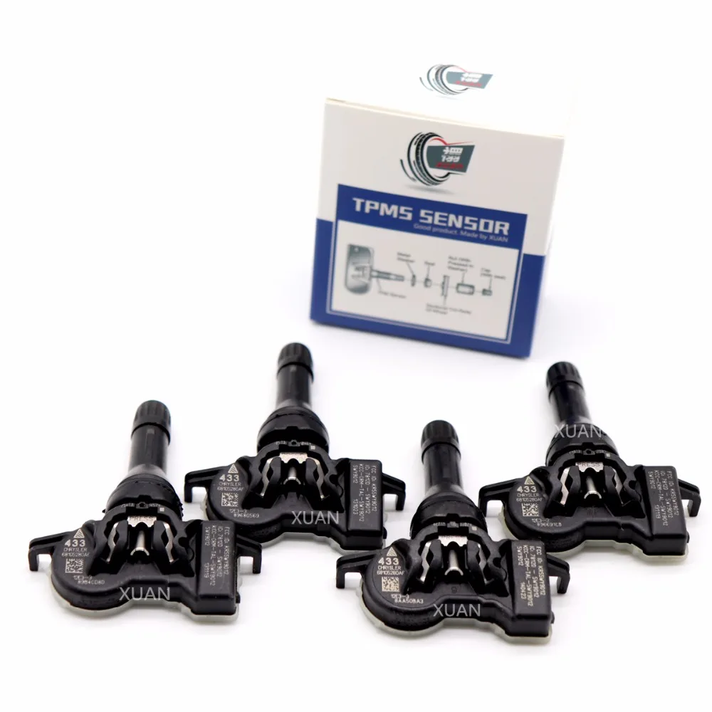 XUAN 4 шт. TPMS датчик давления в шинах для Jeep Grand Cherokee и Renegade Dodge Durango Дротика Chrysler Pacifica