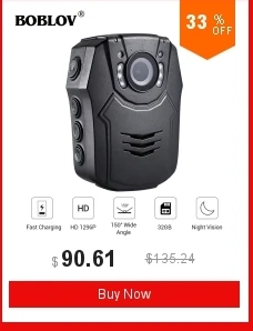 BOBLOV WN9 HD 1296P NT96650 IR камера ночного видения для камеры безопасности Карманный полицейский видеорегистратор и ремень