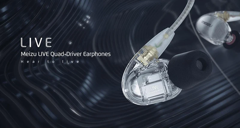 Meizu Live наушники Quad Driver in Ear двухканальный Ноулз сбалансированная арматура Hi Res Сертифицированный с микрофоном Дистанционного Управления