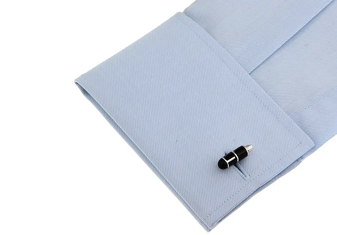 Новинка 2019 модные трехцветные запонки в форме ручки мужские аксессуары