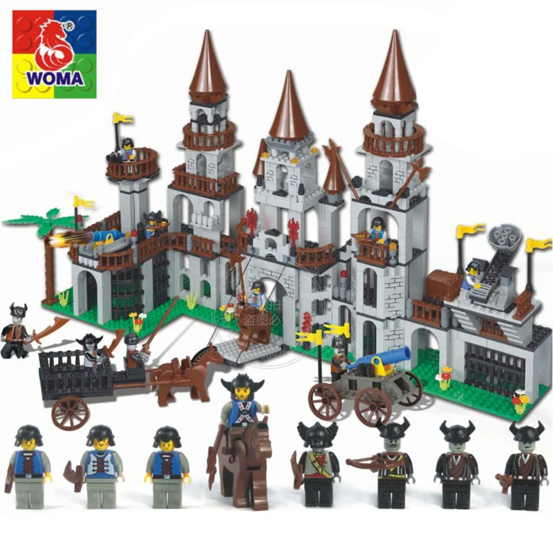 Пираты учебный корпус Конструкторы Игрушечные лошадки для Для детей Подарки