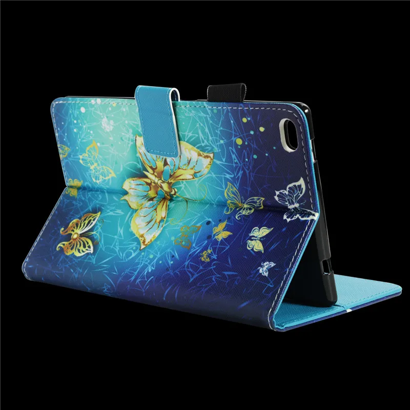 Wekays Модный чехол-подставка из искусственной кожи с изображением черепа для Lenovo Tab