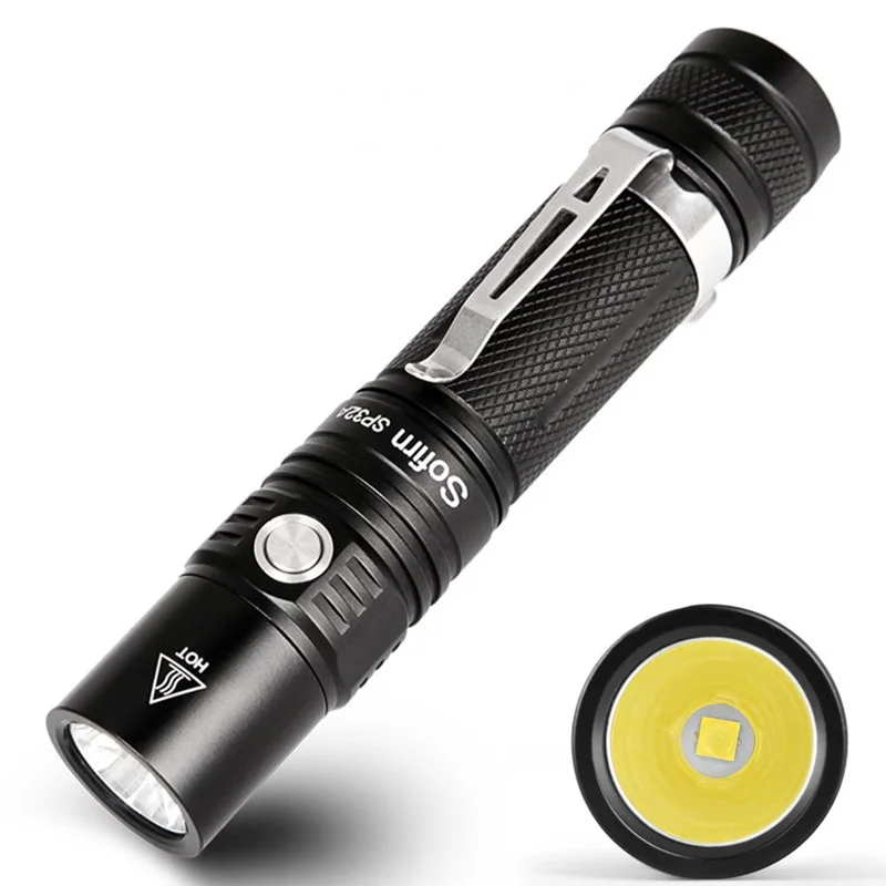 Sofirn SP32A высокомощный светодиодный фонарик 18650 Cree XPL2 портативный с плавным
