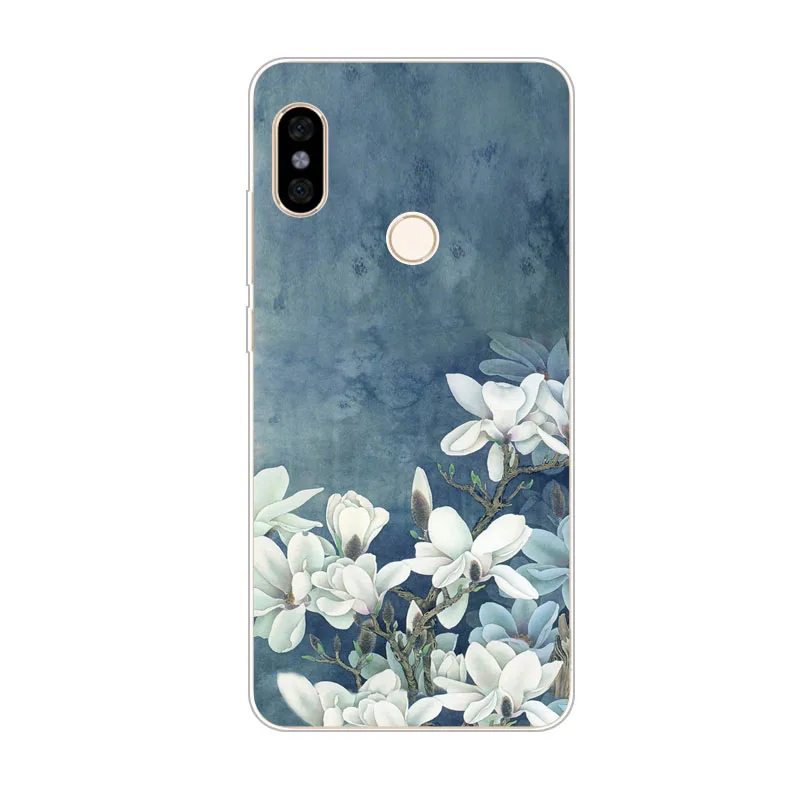 Чехол для xiaomi redmi note 6 pro силиконовая Мягкая задняя крышка из ТПУ с драгоценными
